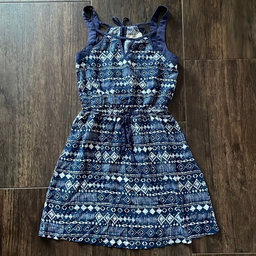 Ya Los Angeles Blue & White Patterned Sundress